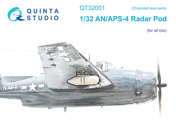 1/32 Quinta Studio AN/APS-4 Radar Pod (All kits) 3D-printed resin parts) QT 32001