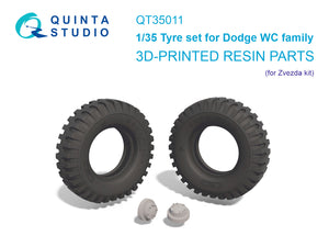 1/35 Quinta Studio Dodge WC Family tyre set (Zvezda) QT 35011