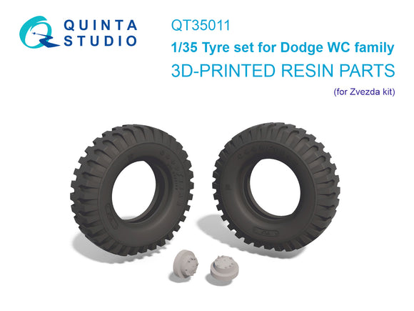 1/35 Quinta Studio Dodge WC Family tyre set (Zvezda) QT 35011
