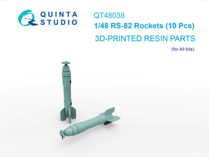1/48 Quinta Studio RS-82 Rockets (10 Pcs) (all kits) QT 48038