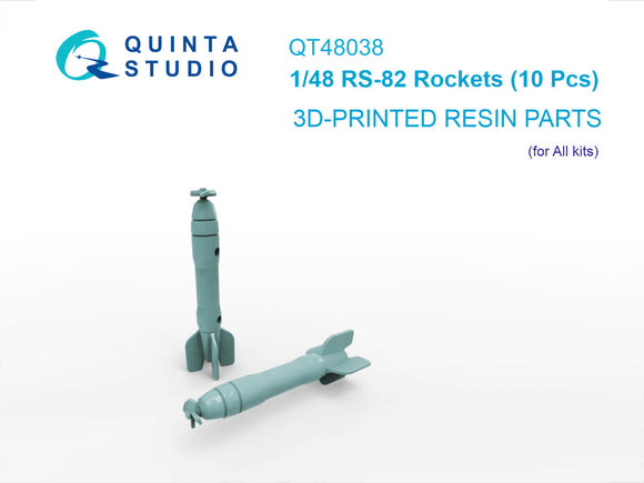 1/48 Quinta Studio RS-82 Rockets (10 Pcs) (all kits) QT 48038