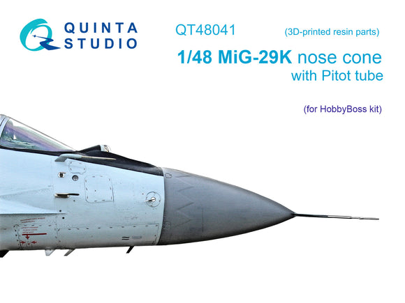 1/48 Quinta Studio MiG-29K Сorrected nose cone (HobbyBoss) QT 48041