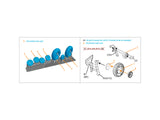 1/48 Quinta Studio LaGG-3, MiG-3, La-5/La-7/La-9, Yak-7/Yak-9, I-185/250 Wheels (radial tread) (all kits) QT48064
