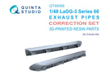 1/48 Quinta Studio LaGG-3 series 66 Exhaust Pipes (Zvezda) QT48068