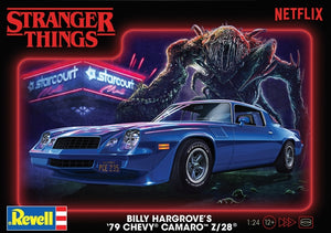 1/24 Revell Stranger Things Billy Hargrove's 1979 Chevy Camaro Z/28 #85-4560