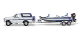 1/25 Revell Gone Fishing 1980 Ford Bronco w/Bass Boat & Trailer 85-7242