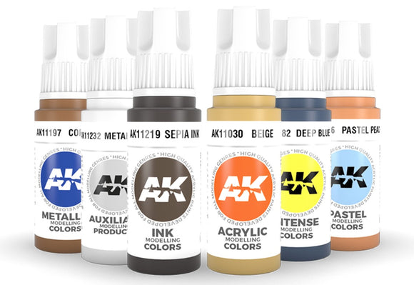 AK G3 Acrylic Paint (001 to 100)