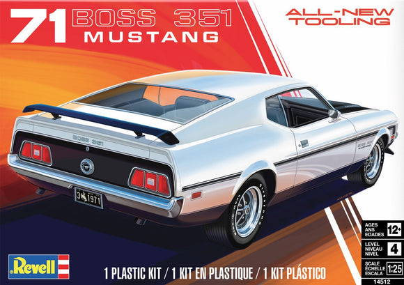 1/25 Revell 1971 Mustang Boss 351 #4512 *NEW TOOL 2023*