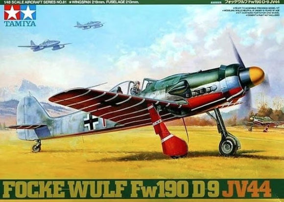 1/48 Tamiya FOCKE-WULF Fw 190D-9 JV44 #61081 (SEALED)