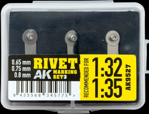 AK Interactive Rivet Marking Set 3 (Recommended for 1/32-1/35) SKU: AK-9527
