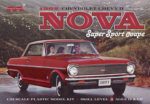 1/25 Moebius 1965 Chevy II Nova Super Sport Coupe 2322 NEW!