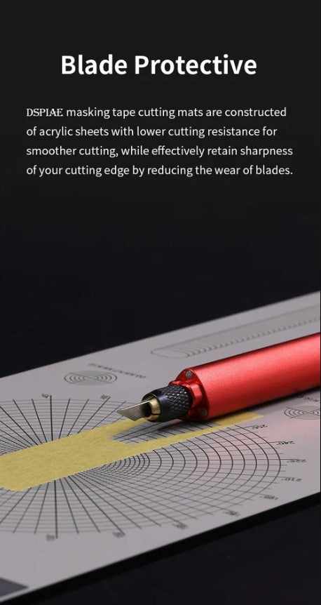 DSPIAE Masking Tape Cutting Mat (Polygon, triangle, diamond, angle) #D ...
