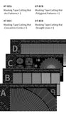 DSPIAE Masking Tape Cutting Mat (Polygon, triangle, diamond, angle) #DSP-AT-ECB