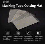 DSPIAE Masking Tape Cutting Mat (Polygon, triangle, diamond, angle) #DSP-AT-ECB
