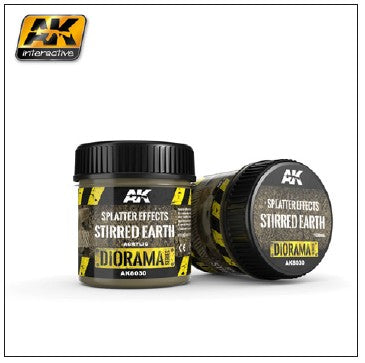 AK Interactive Diorama Series: Splatter Effects Stirred Earth Acrylic 100ml Bottle AK8030