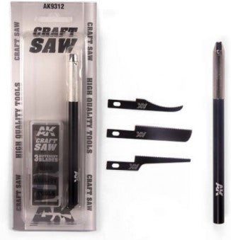 AK Interactive Craft Saw Set Handle & 3 Blades AK-9312