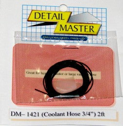 1/24-1/25 DETAIL MASTER Black Coolant Hose 3/4” 1421