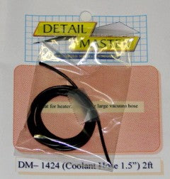 1/24-1/25 DETAIL MASTER Black Coolant Hose 1 1/2” 1424