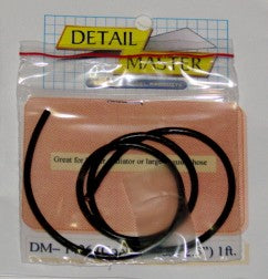 1/24-1/25 DETAIL MASTER Coolant Hose Black (2-1/2
