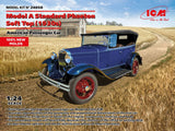 1/24 ICM Ford Model A Standard Phaeton 1930s Soft Top 24050 New Tool!