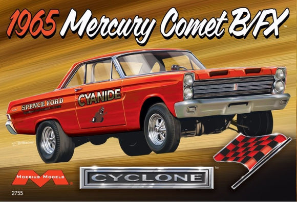 1/25 Moebius 1965 Mercury Comet B/FX Cyclone Drag Race Car 2755