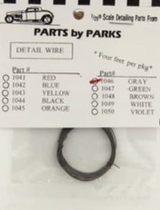 1/24-1/25 Gray 4 ft. Detail Plug Wire 1046