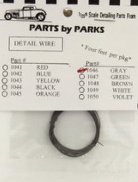 1/24-1/25 Gray 4 ft. Detail Plug Wire 1046