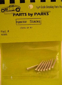 1/24-1/25 Hilborn Style Injector Stacks 5/32 x 3/32 x 1/2 (Machined Aluminum) (8) 4005