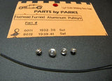1/24-1/25 Parts by Parks Pulley Set 1939-41 Flathead (Spun Aluminum, 4pcs) 8012