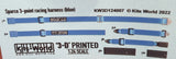 1/24 Warbird Decals 3D Color Sparco 3-Point Racing Seatbelts/Harness