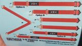 1/24 Warbird Decals 3D Color Martini 6-Point Double Release FHR Racing Seatbelts/Harness