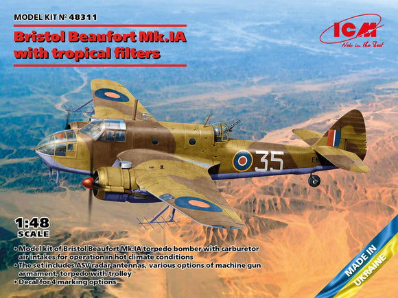 1/48 ICM Bristol Beaufort Mk.IA with tropical filter (100% new tool) 48311