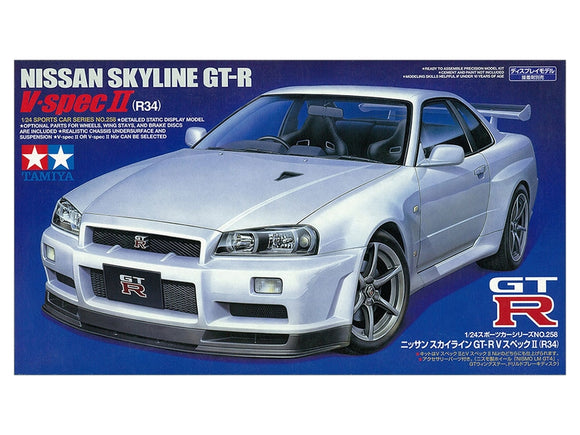 1/24 TAMIYA NISSAN SKYLINE GT-R (R34) V.Spec Ii #24258