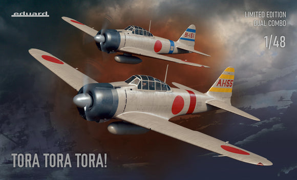 1/48 Eduard WWII A6M2 Zero Type 21 Japanese Fighter over Pearl Harbor Dual Combo (Ltd Edition Plastic Kit)