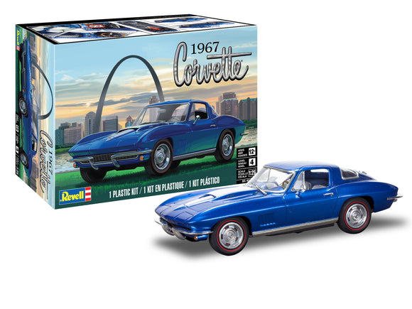 1/25 Revell 1967 Chevrolet Corvette 427 Sting Ray Sport Coupe (2 in 1) 85-4517