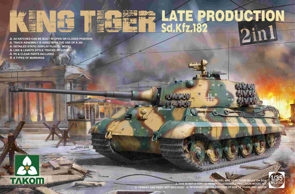 1/35 Takom SD.KFZ.182 King Tiger Late Prod (2in1) 2130