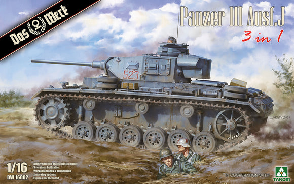 1/16 Das Werk Panzer III Ausf. J 3in1