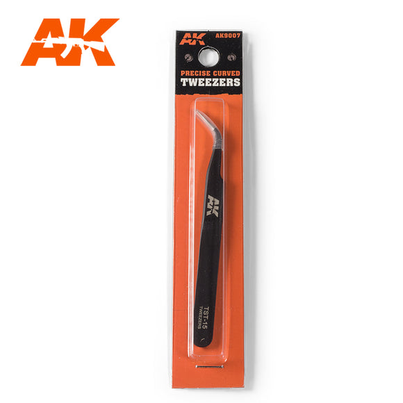 AK Interactive Precise Curved Tweezers AK-9007