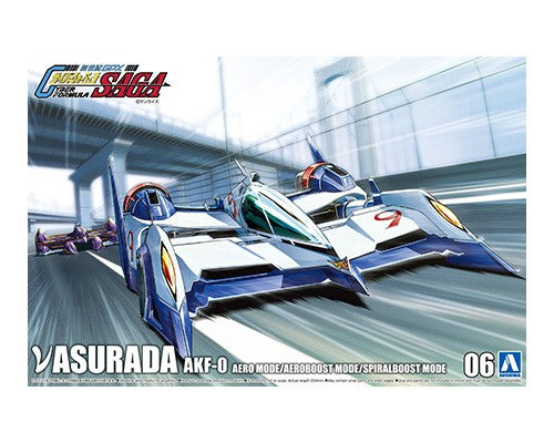 1/24 Aoshima Cyber Formula New Asurada AKF-0 Aero Mode / Aeroboost Mode / Spiralboost Mode