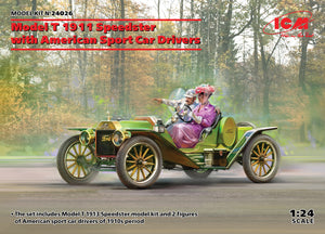 1/24 ICM Model T 1913 Speedster with American Sport Car Drivers