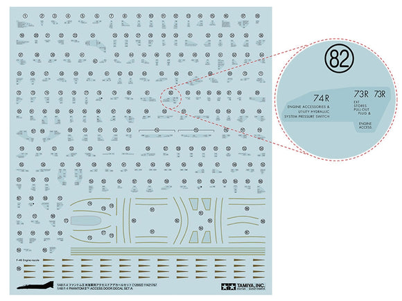 1/48 Tamiya McDonnell Douglas F-4B Phantom II Decal Set A