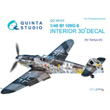 1/48 Quinta Studio Bf 109G-6 3D-Printed Interior (for Tamiya kit) 48103