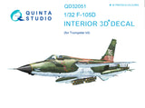 1/32 F-105D 3D-Printed Interior (for Trumpeter kit) 32051