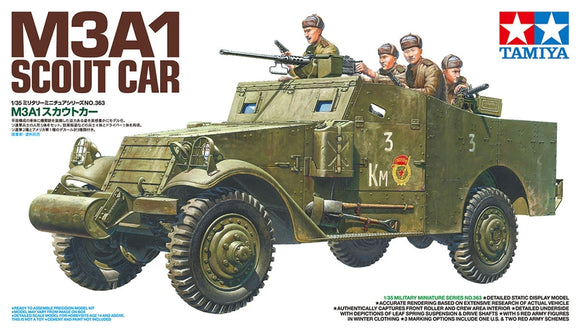 1/35 Tamiya Us M3A1 Scout Car #35363 New Tool