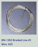 1/24-1/25 2ft. Braided Line (choose your size)