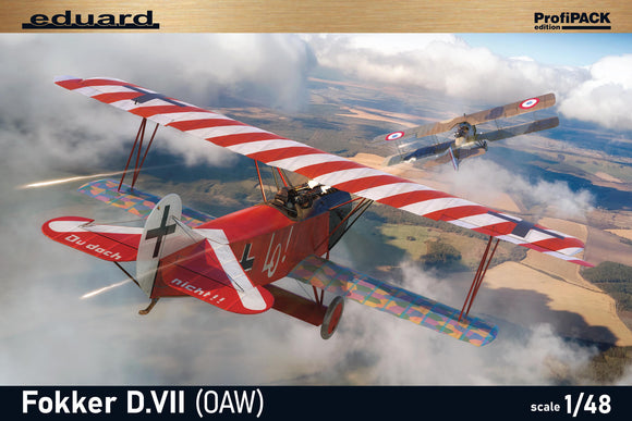 1/48 Eduard WWI Fokker D VII (OAW) German Fighter (Profi-Pack Plastic Kit) 8136