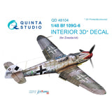 1/48 Quinta Studio Bf 109G-6 3D-Printed Interior (for Zvezda kit) 48104