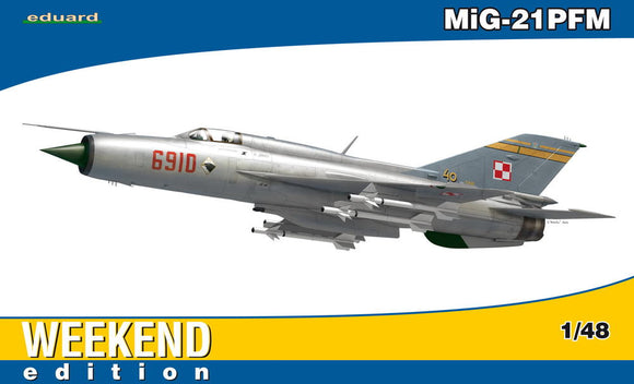 1/48 Eduard MiG21PFM Fighter (Wkd Edition Plastic Kit)