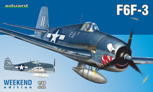 1/48 Eduard F6F3 Aircraft (Wkd Edition Plastic Kit)