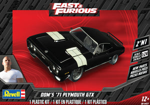 1/24 Revell Fast & Furious Dom's 1971 Plymouth GTX (2 in 1)
